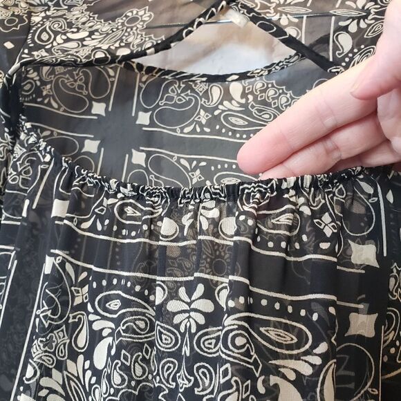 ALTAR'D STATE Sheer Trumpet Sleeve Top - Picture 7 of 7